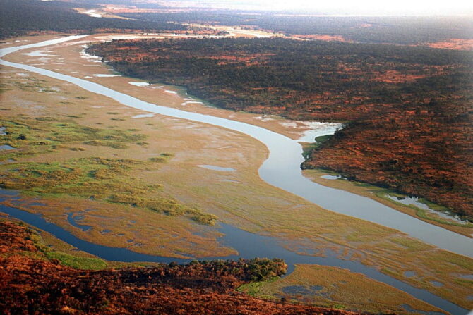 Landscape View of Congo River