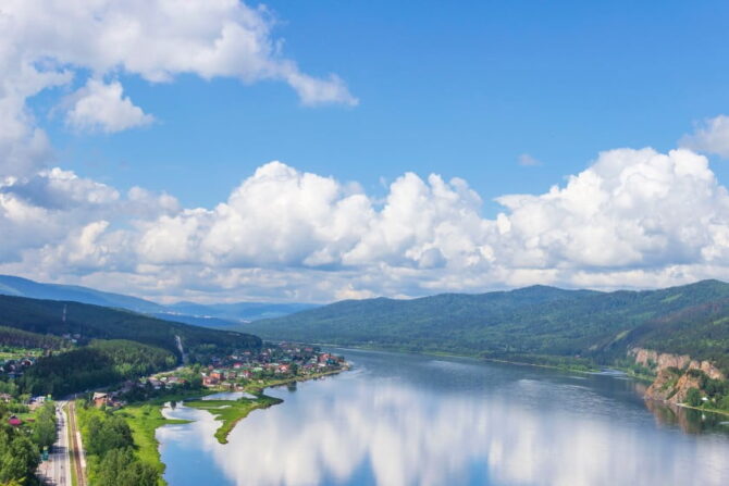 The Yenisey River in Krasnoyarsk