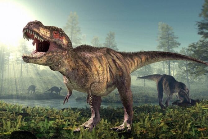 Live Restoration of Tyrannosaurus Rex in the Jungle