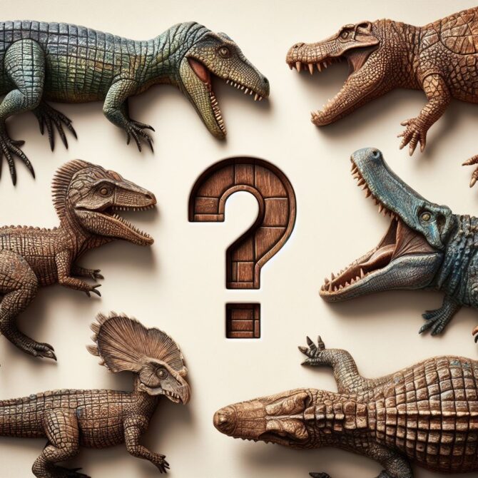 Crocs Alligators Dinosaurs Question Mark